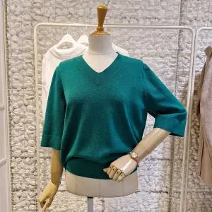 [대구백화점] [무자크]브이넥5부소매니트(MQ2WKT04)