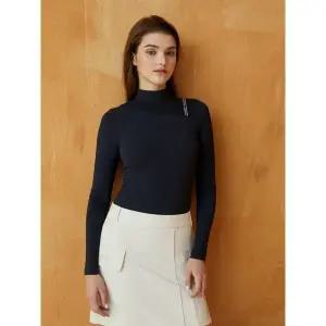 [아웃도어스/까스텔바작]여성 골프 긴팔 모크넥 티셔츠_BGCMTS704BK