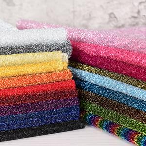 흰천 반짝이 원사 패브릭 골드 실버 입자 별이 빛나는 밝은 화려한 바느질 드레스 사진 배경 미터당