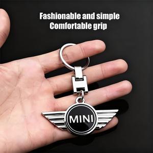 1개 금속 자동차 스타일링 키체인 열쇠고리 미니 쿠퍼 원 JCW R53 로드스터 컨트리맨 액세서리
