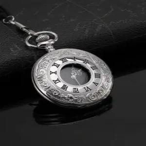 태엽 시계 회중 빈티지 엔틱 목걸이 아날로그 클래식