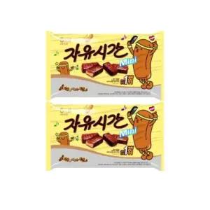 과자마켓 해태 자유시간 미니 초콜릿바 63p 630gX2개