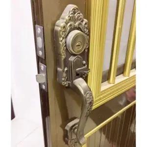 대문손잡이 철문 손잡이 현관 철제 잠금 전원주택 양면 실린더 1. 별장