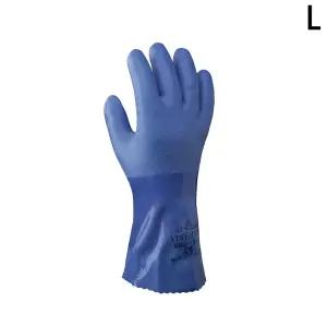 쇼와 660 내화학 내유 3중 PVC 긴 장갑 L/내화/글러브/작업/방수/내마모/손보호/화학/정비/용/수산/가공