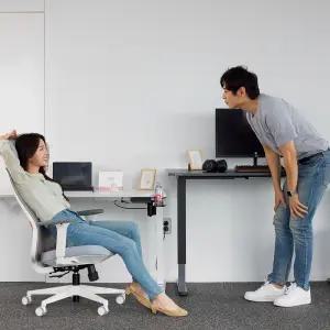 [4결제단쿠폰]제닉스 제로드 스탠다드 모션데스크 EL 전동 1400 x 750 높이조