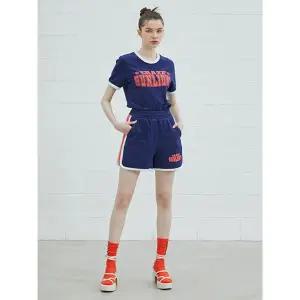 [하프클럽/에고이스트]그래픽 포인트 테리 트레이닝 쇼츠 팬츠 네이비 EP2OPT11