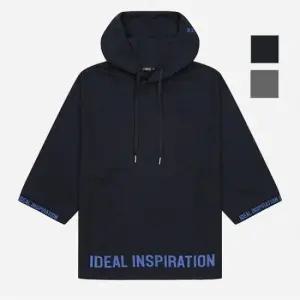 공용 밑단 레이어드 7부소매 후드티 NTJ126)