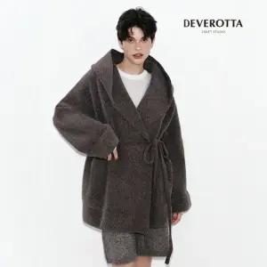 [온플] 25FW 폭스울블렌디드 볼륨 후드코트