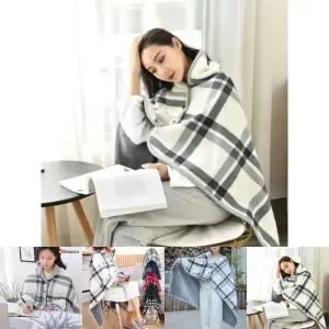 똑딱이어깨담요 안감 극세사 똑딱이 어깨 망토 무릎 숄 담요/무릎담요/사무실/자동차/학생/차박/디자인