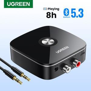 UGREEN AUX RCA 블루투스 리시버 어댑터 가정용 스테레오 시스템용 하이파이 3.5mm 올드