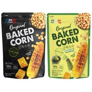 군옥수수 베이키드콘 오리지날180g 와사비맛180g 2종 세트