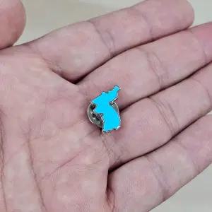 한반도 뱃지 통일 행사용 한국 지도 뺏지 브로치 브로찌 굿즈 학교 회사 기념품