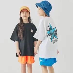 등교룩 등원룩 뒤나염 루즈핏 티셔츠 초등 중등 남아 여아 아동 유아 주니어 스타 반팔 티