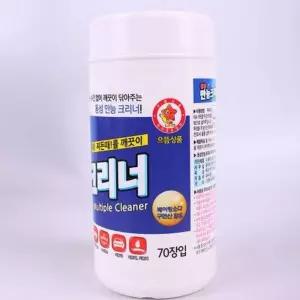 동성 만능 크리너 70매/소독/물티슈/청소/세정/티슈/청소용/만능/크리너/캡형/리필/클리너/뽑아쓰는티슈