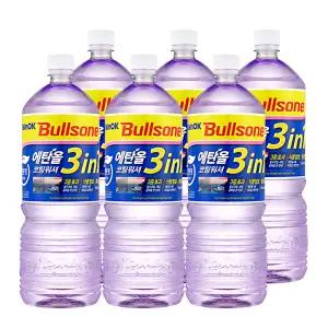 [내일도착]불스원 Rain Ok 에탄올 3in1 코팅 워셔 1800ml, 6개입