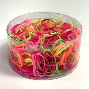 통우레탄 칼라 헤어밴드 형광 1개 다양한 컬러 고무줄 머리끈 대용량 고무끈 머리장식 헤어끈/밴드/고무/머