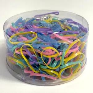 통우레탄 칼라 헤어밴드 파스텔 1개 다양한 컬러 고무줄 머리끈 대용량 고무끈 머리장식 헤어끈/고무/밴드