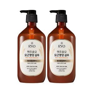 려 맥주효모 탈모증상케어 모근영양 샴푸 980ml, 2개