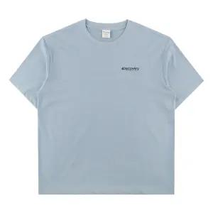 디스커버리 프레시벤트 워싱 캠핑 핸드드로잉 그래픽 반팔티셔츠 DXRS8T053SBL