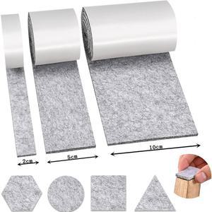 두꺼운 자가 접착 가구 펠트 슬라이딩 보호대 테이프 DIY 무 패드 바닥 모양 테이블 스트립 다리 의자