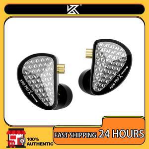 KZ AS16 Pro X 인이어 이어폰 8 밸런스드 아마츄어 헤드셋 스포츠 노이즈 캔슬링 게임 헤드폰 (탈착식 오디