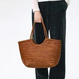 [최초가462 000]아르코 맥시 소가죽 위빙 숄더백_PCBG260202