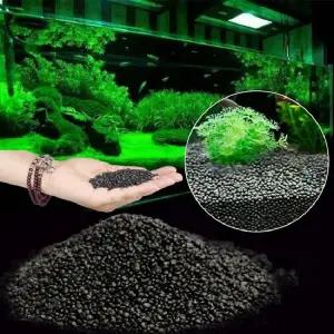 수족관  어항 수초 진흙 식물 씨앗 흙 바닥 모래 영양 검은 비료