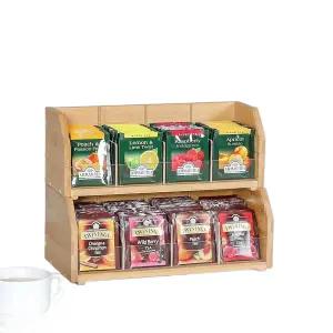 아우얼스룸 원목 보관함 회사 3단 3 녹차 티박스 칸이 카페 트레이 티백 정