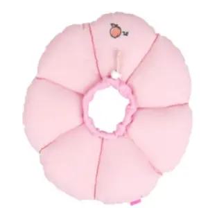 반려동물 쿠션 넥카라 핑크M 심플디자인 피부병 핥음 방지 행동교정 충격흡수 수술회복 착용감 길이조정