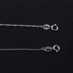 실버 목걸이 줄 얇은 체인 데일리 여성 은 목걸이 쇄골 40cm 레이어드 40센치 깔끔한 반짝이 은쇄골 라인