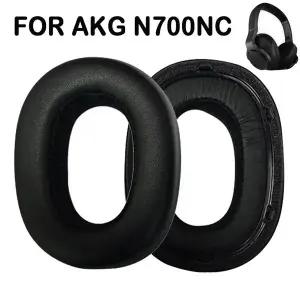 2개 단백질 가죽 이어 패드 교체용 메모리 스폰지 이어 쿠션 헤드셋 이어머프 AKG N700NC 헤드폰 액세서리