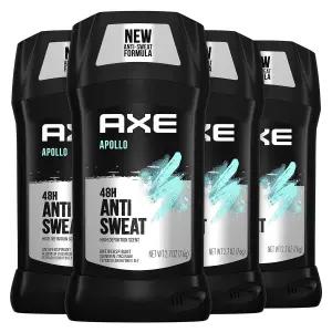 남성용 AXE 아폴로 땀 방지 데오드란트 스틱 세이지 시더우드 48시간 2.7온스 4팩