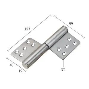 범진플래그경첩 5040(FL) 스텐 (1개) SUS304 방화문 5인치 녹안나는 스텐경첩