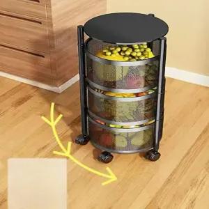 트롤리 수납함 이동식 미용실 서랍형 원형 회전서랍 철제