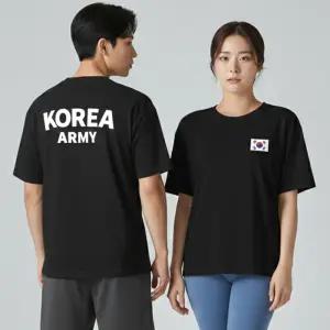 ROCA 태극기 여름 쿨론 기능성 반팔티 빅사이즈 남녀공용 냉감 드라이 무지 오버핏 S~2XL 운동 작업복