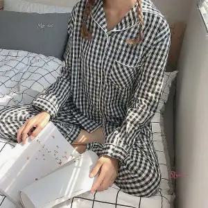 여성 순면 체크무늬 파자마 잠옷 실내복nop720