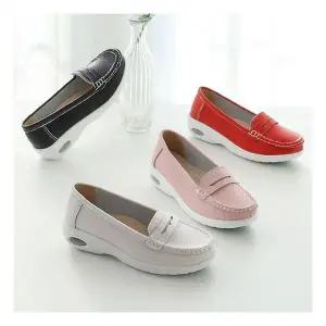 데일리룩 [더말랑]더슈 소가죽 에어쿠션 로퍼 4cm SD-1754