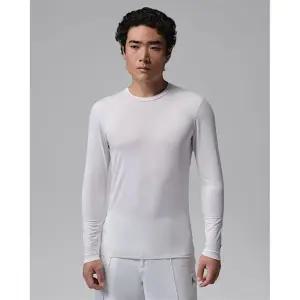 조던 스포츠 남성 드라이 핏 긴팔 베이스 레이어 골프 탑 - 화이트블랙 IQ3156