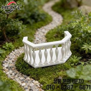 난간이 있는 미니어처 인형의 집 발코니 수집가 장면 DIY 액세서리에 적합한 유럽식