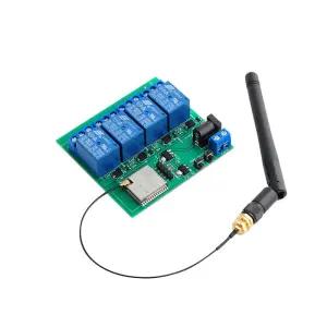 ESP32S 4채널 와이파이 블루투스 호환 릴레이 모듈 Esp32-wroom-32u 2.4G ESP8266 안테나 포함