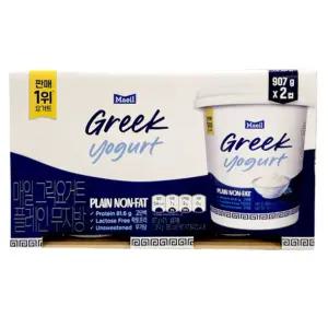 코스트코 매일 무지방 그릭 요거트 플레인 무가당 저당 락토프리 대용량 890g x 2개입