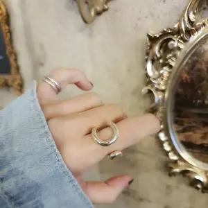 [골드스마일]S146 여성 유니크 링 볼드 반지 여성 링 데일리 은반지 (실버 925)
