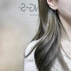[골드스마일]SE102 여성 롱 드롭 실버 이어링 여성 은 귀걸이 (실버 925)