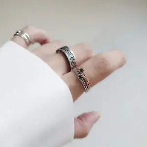 [골드스마일]S190 여성 에메랄드 반지 여성 링 유니크 은반지 (실버 925) 우정반지