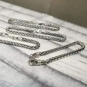 [골드스마일]S5100 여성 유화 로프 댄디 체인 팔찌 데일리 은팔찌 실버925