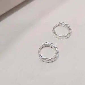 [골드스마일]S413 여성 다이아컷팅 원터치 귀걸이 데일리 실버 이어링 실버 925