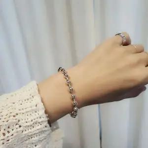 [골드스마일]SS3007 여성 도톰한 6미리 군번줄 팔찌 심플 데일리 은팔찌 실버925