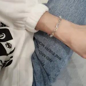 [골드스마일]SS3025 여성 볼드 디자인 체인팔찌 심플 데일리 은팔찌 실버925