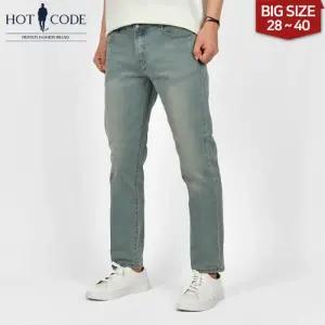 [핫코드]남자 청바지 스판 일자 빅사이즈 워싱진 HC5038