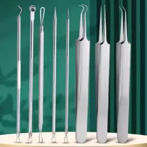 [에스에스_62]핀셋 압출 미용도구 압출기 블랙헤드 8종